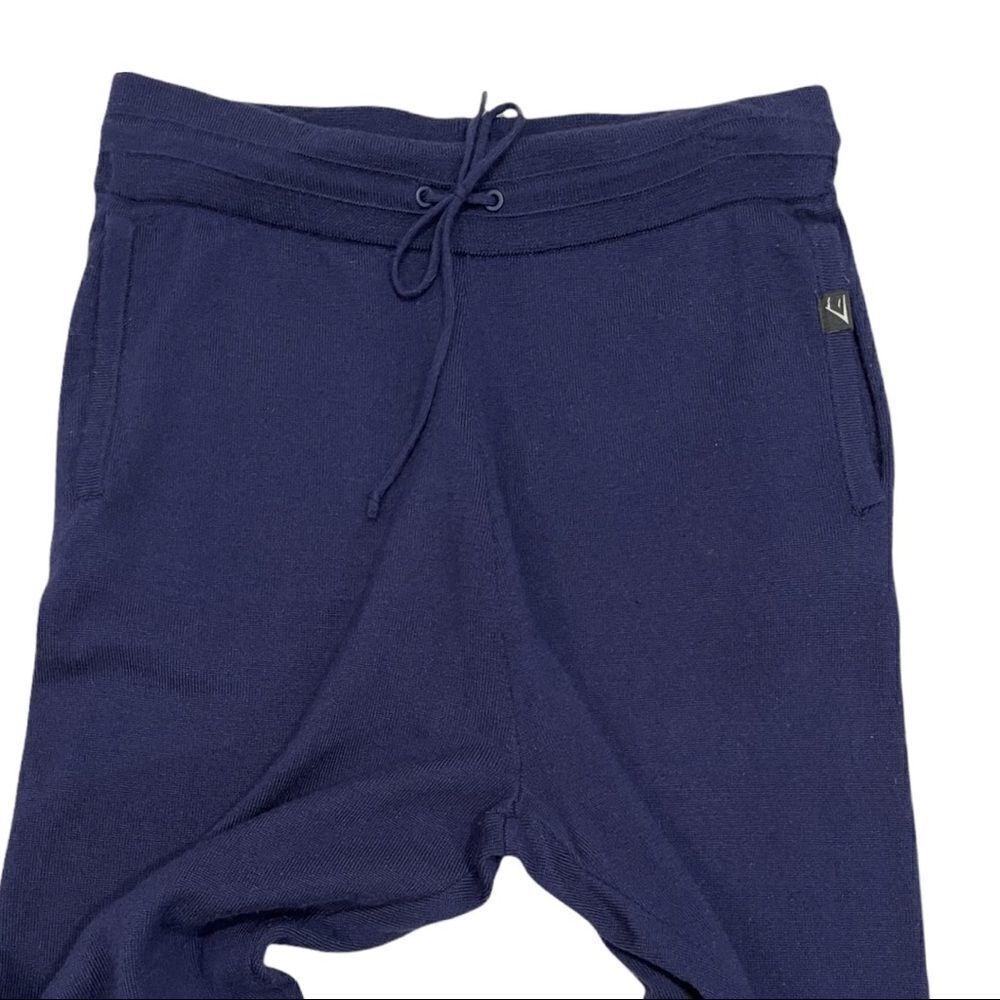 GYMSHARK French Terry Navy Blue High Rise Joggers - Picture 5 of 13